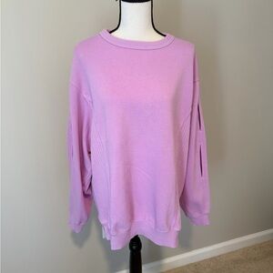 NWT Aerie Lavender Oversized Crewneck Sweatshirt